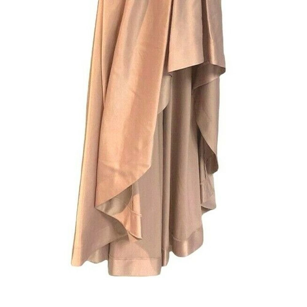 Speechless Mauve Spaghetti Strap Satin Silver Tulle Evening Gown Prom Dress - Picture 11 of 12